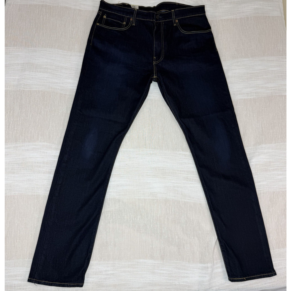 NEW Levis 512 Slim Taper Men's‎ Sz 38x34 Jeans Blue Denim Stretch Dark Wash NWT